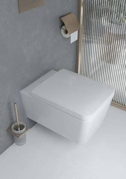 HANSGROHE ADDSTORIS WC štětka, nástěnná, sklo, kartáčovaný bronz 41752140 Obrázek - fotka