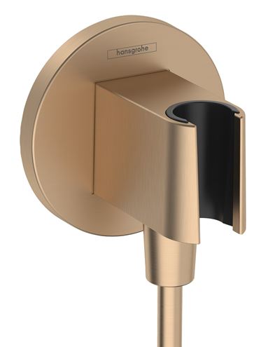 HANSGROHE FIXFIT S držák ruční sprchy s připojením na vodu, kartáčovaný bronz 26888140 Obrázek - Hlavní obrázek