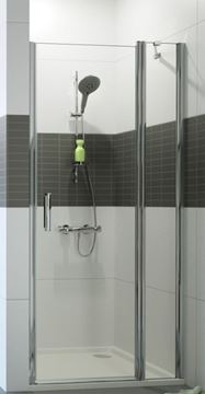 HÜPPE CLASSICS 2  sprchové dveře 90x200 cm, lítací, stříbrná pololesklá/sklo čiré
