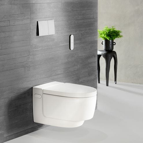 GEBERIT AQUACLEAN MERA CLASSIC závěsné WC s bidetovým sedátkem, SoftClosing, TurboFlush, KeraTect 146.200.11.1 Obrázek - fotka
