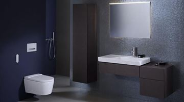 GEBERIT AQUACLEAN SELA závěsné WC s bidetovým sedátkem, SoftOpening, TurboFlush, KeraTect 146.220.11.1 Obrázek - fotka