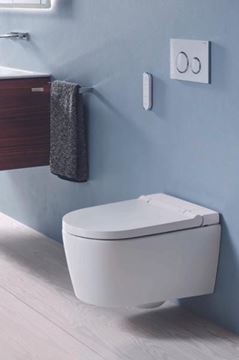 GEBERIT AQUACLEAN SELA závěsné WC s bidetovým sedátkem, SoftOpening, TurboFlush, KeraTect 146.220.11.1 Obrázek - fotka