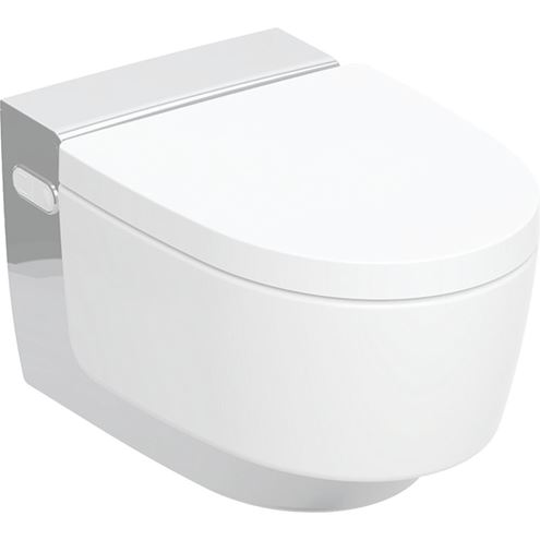 GEBERIT AQUACLEAN MERA CLASSIC závěsné WC s bidetovým sedátkem, SoftClosing, TurboFlush, KeraTect, chrom 146.200.21.1 Obrázek - Hlavní obrázek