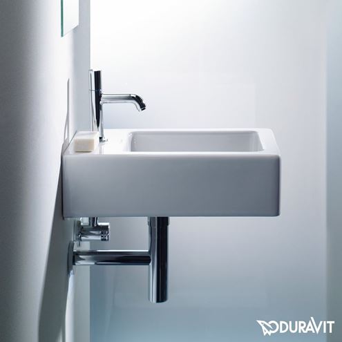 DURAVIT VERO umývátko 25 cm, s otvorem pro baterii a přepadem 0702250000 Obrázek - fotka