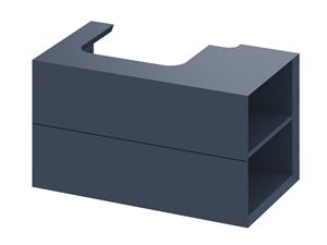 RAVAK SD LITE 80 P skříňka pod umyvadlo 80x45x43 cm, 2 zásuvky, 2 police vpravo, Deepsea Blue