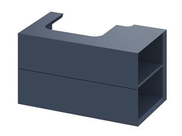 RAVAK SD LITE 80 P skříňka pod umyvadlo 80x45x43 cm, 2 zásuvky, 2 police vpravo, Deepsea Blue