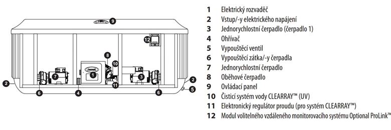 JACUZZI J-335 vířivka 214x214 cm, pro 5-6 osob, 42 trysek, s izolací SmartSeal, s termokrytem, s osvětlením, platinum/brushed grey J335+903002410 Obrázek - fotka