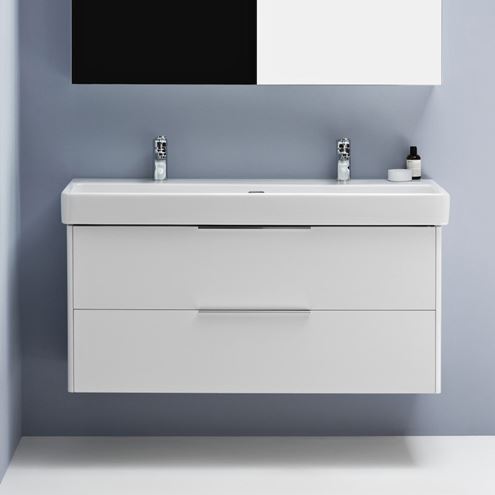 LAUFEN PRO S umyvadlo 120 cm, se 2 otvory pro baterie a přepadem, LCC H8149654001071 Obrázek - fotka