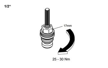 GROHE kartuše DN15 07147000 Technický nákres