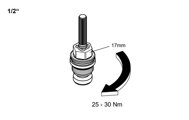 GROHE kartuše DN15 07147000 Technický nákres