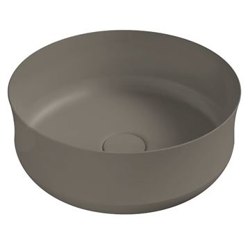 KALDEWEI MING umyvadlová mísa 40 cm, bez přepadu, smaltovaná ocel, Perl-Effect, warm grey 60