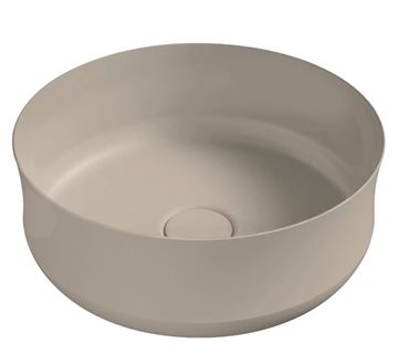 KALDEWEI MING umyvadlová mísa 40 cm, bez přepadu, smaltovaná ocel, Perl-Effect, warm beige