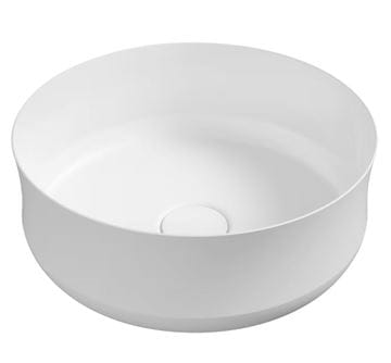 KALDEWEI MING umyvadlová mísa 40 cm, bez přepadu, smaltovaná ocel, Perl-Effect, alpská matná bílá