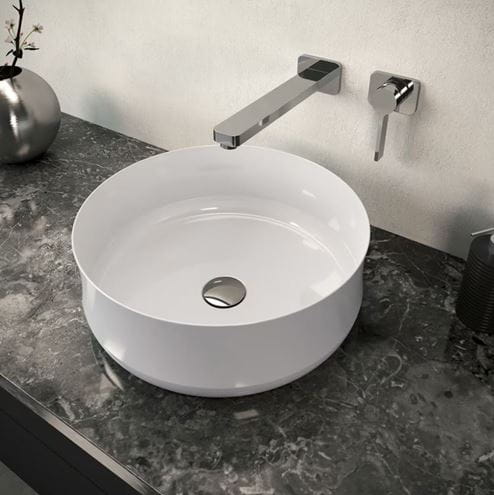 KALDEWEI MING umyvadlová mísa 40 cm, bez přepadu, smaltovaná ocel, Perl-Effect, alpská bílá 913406003001 Obrázek - fotka