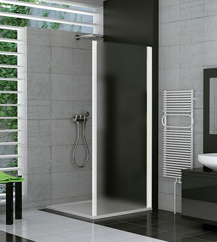 RONAL TOP-LINE TOPF boční stěna 90x190 cm, bílá/sklo Durlux TOPF 0900 04 22 Obrázek - fotka