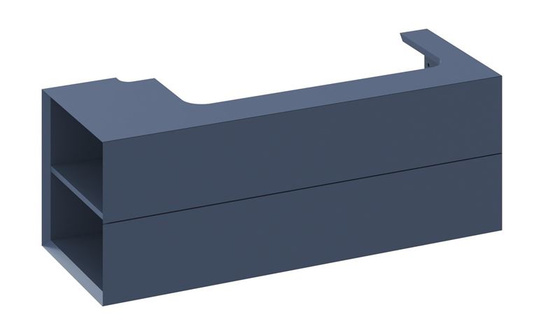 RAVAK SD LITE 120 L skříňka pod umyvadlo 120x45x43 cm, 2 zásuvky, 2 police vlevo, Deepsea Blue X000001881 Obrázek - Hlavní obrázek