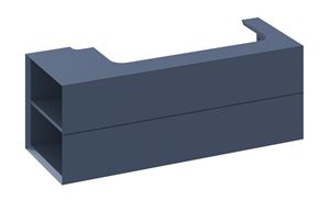 RAVAK SD LITE 120 L skříňka pod umyvadlo 120x45x43 cm, 2 zásuvky, 2 police vlevo, Deepsea Blue