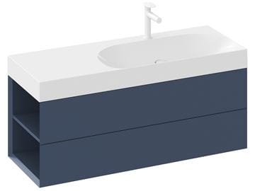 RAVAK LITE umyvadlo 120 cm, s otvorem pro baterii vpravo, bez přepadu, litý mramor XJXL1212000 Obrázek - fotka