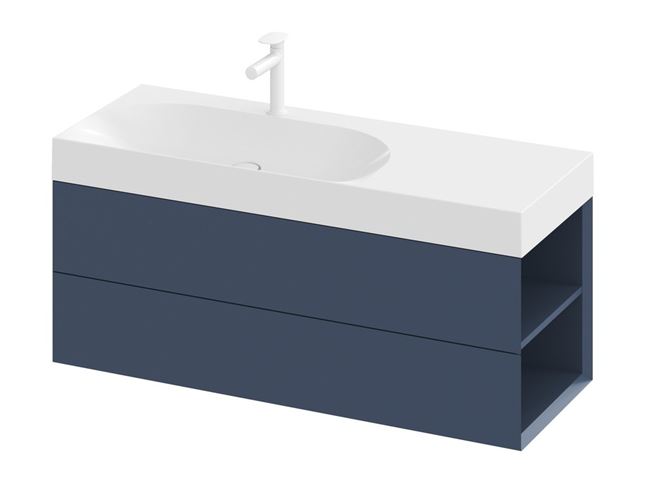RAVAK LITE umyvadlo 120 cm, s otvorem pro baterii vlevo, bez přepadu, litý mramor XJXP1212000 Obrázek - fotka