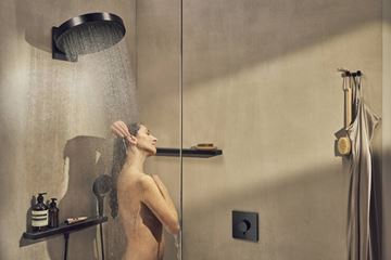 HANSGROHE SHOWERSELECT COMFORT E podomítková termostatická baterie, pro 2 spotřebiče, matná černá 15572670 Obrázek - fotka