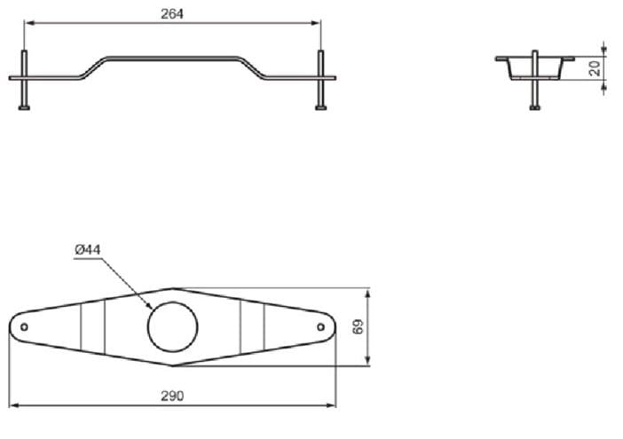 IDEAL STANDARD CONNECT sada pro upevnění umyvadel na desku E009567 Obrázek - fotka