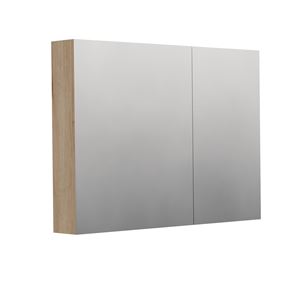 INTEDOOR BARI zrcadlová skříňka 100x72x14 cm, s vypínačem a el. zásuvkou, MDF,  dub anniversary