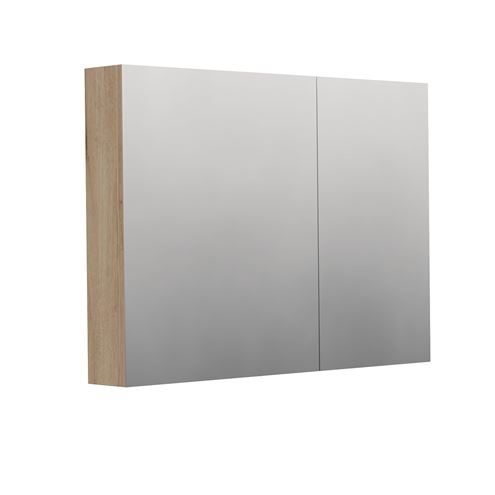 INTEDOOR BARI zrcadlová skříňka 100x72x14 cm, s vypínačem a el. zásuvkou, MDF,  dub anniversary BAZS100A02 Obrázek - Hlavní obrázek