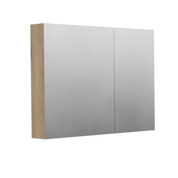 INTEDOOR BARI zrcadlová skříňka 100x72x14 cm, s vypínačem a el. zásuvkou, MDF,  dub anniversary
