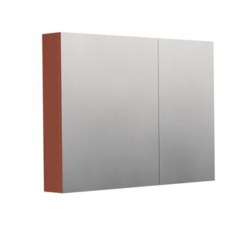 INTEDOOR BARI zrcadlová skříňka 100x72x14 cm, s vypínačem a el. zásuvkou, MDF, cotto mat