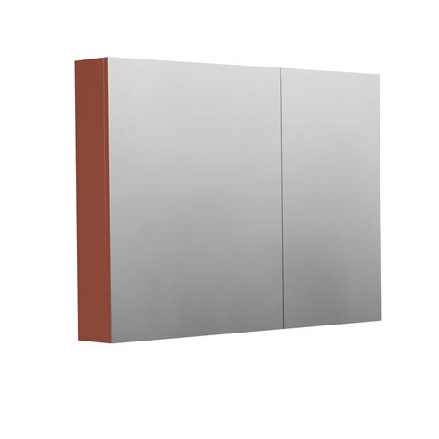 INTEDOOR BARI zrcadlová skříňka 100x72x14 cm, s vypínačem a el. zásuvkou, MDF, cotto mat BAZS100A9556 Obrázek - Hlavní obrázek
