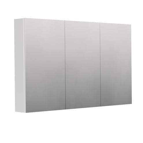 INTEDOOR BARI zrcadlová skříňka 120x72x14 cm, s vypínačem a el. zásuvkou, MDF, lesklá bílá BAZS120A0016 Obrázek - Hlavní obrázek