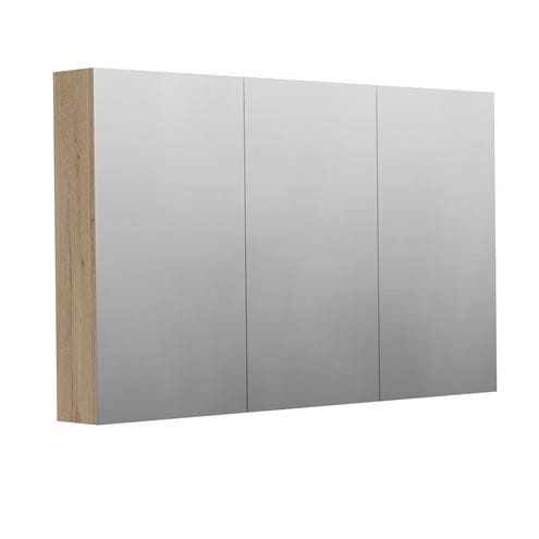 INTEDOOR BARI zrcadlová skříňka 120x72x14 cm, s vypínačem a el. zásuvkou, MDF, dub anniversary BAZS120A02 Obrázek - Hlavní obrázek