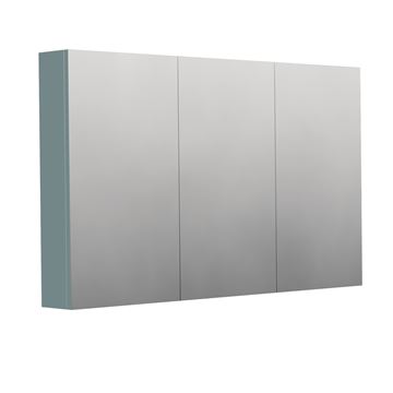 INTEDOOR BARI zrcadlová skříňka 120x72x14 cm, s vypínačem a el. zásuvkou, MDF, aqua marina mat