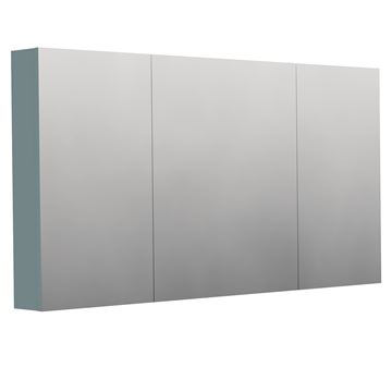 INTEDOOR BARI zrcadlová skříňka 140x72x14 cm, s vypínačem a el. zásuvkou, MDF, aqua marina mat