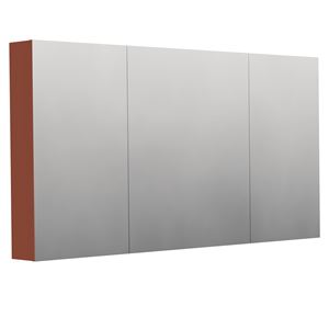 INTEDOOR BARI zrcadlová skříňka 140x72x14 cm, s vypínačem a el. zásuvkou, MDF, cotto mat