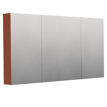 INTEDOOR BARI zrcadlová skříňka 140x72x14 cm, s vypínačem a el. zásuvkou, MDF, cotto mat