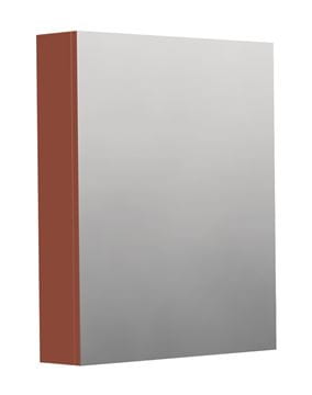 INTEDOOR BARI zrcadlová skříňka 60x72x14 cm, s vypínačem a el. zásuvkou, panty vlevo, MDF, cotto mat