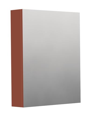 INTEDOOR BARI zrcadlová skříňka 60x72x14 cm, s vypínačem a el. zásuvkou, panty vlevo, MDF, cotto mat BAZS60LA9556 Obrázek - Hlavní obrázek