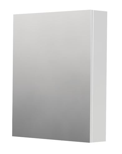 INTEDOOR BARI zrcadlová skříňka 60x72x14 cm, s vypínačem a el. zásuvkou, panty vpravo, MDF, lesklá bílá BAZS60PA0016 Obrázek - Hlavní obrázek