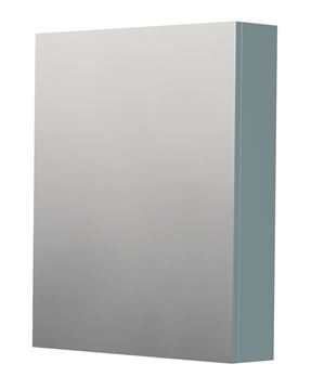 INTEDOOR BARI zrcadlová skříňka 60x72x14 cm, s vypínačem a el. zásuvkou, panty vpravo, MDF, aqua marina mat
