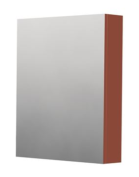 INTEDOOR BARI zrcadlová skříňka 60x72x14 cm, s vypínačem a el. zásuvkou, panty vpravo, MDF, cotto mat