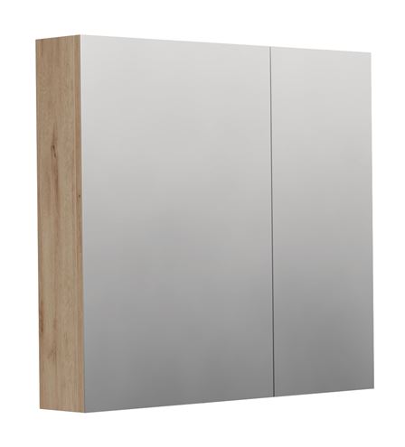 INTEDOOR BARI zrcadlová skříňka 80x72x14 cm, s vypínačem a el. zásuvkou, MDF, dub anniversary BAZS80A02 Obrázek - Hlavní obrázek