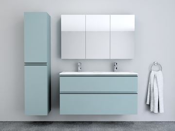 INTEDOOR BARI zrcadlová skříňka 120x72x14 cm, s vypínačem a el. zásuvkou, MDF, aqua marina mat BAZSN120A6766 Obrázek - fotka