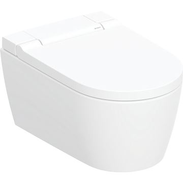 GEBERIT AQUACLEAN SELA závěsné WC s bidetovým sedátkem, SoftOpening, TurboFlush, matná bílá