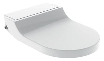 GEBERIT AQUACLEAN TUMA COMFORT bidetové sedátko, SoftOpening, bílá/bílé sklo