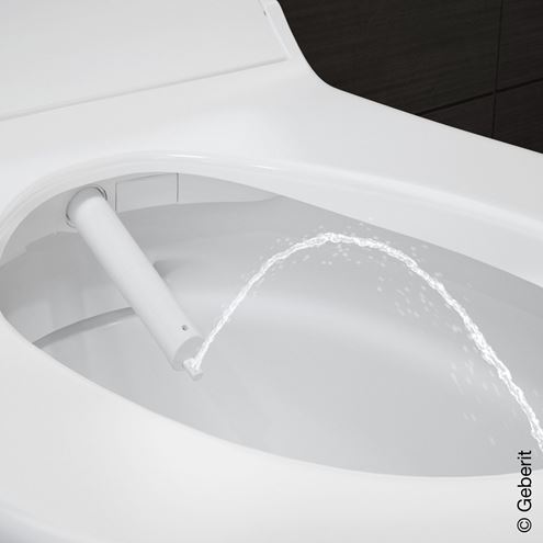 GEBERIT AQUACLEAN TUMA COMFORT bidetové sedátko, SoftOpening, bílá/bílé sklo 146.270.SI.1 Obrázek - fotka