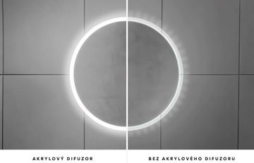 NIMCO ZP 31000 zrcadlo 80 cm, s osvětlením, s regulací stmívání a teploty světla, se dvěma senzory ZPC 31002RVX-90 Obrázek - fotka