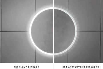 NIMCO ZP 13000 zrcadlo 50x70 cm, reverzibilní, s osvětlením, s regulací stmívání a teploty světla, se dvěma senzory ZP 13001VX Obrázek - fotka