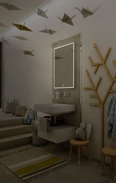 NIMCO ZP 13000 zrcadlo 50x70 cm, reverzibilní, s osvětlením, s regulací stmívání a teploty světla, se dvěma senzory ZP 13001VX Obrázek - fotka