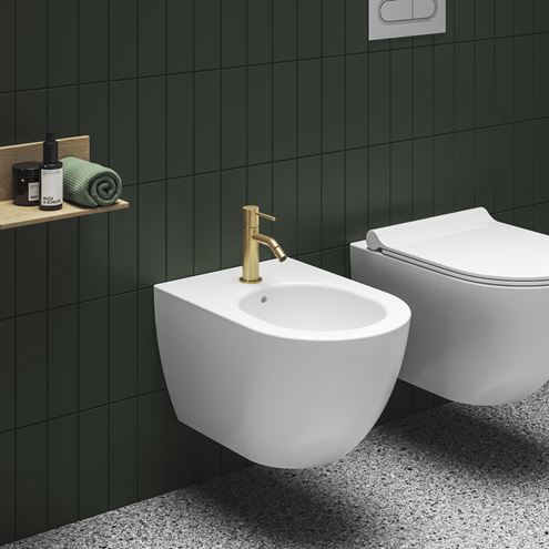 RAVAK ESPIRIT bidetová stojánková baterie, EcoFlow, kartáčované zlato X070605 Obrázek - fotka